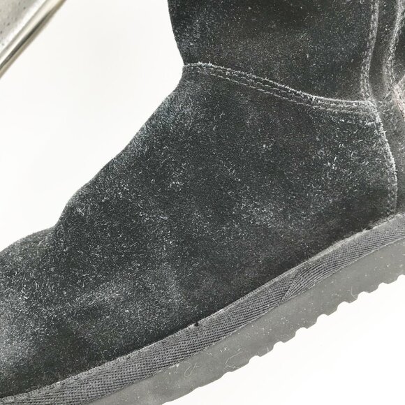 KOOLABURRA UGG Aribel Tall Black Suede Fur Lined Boots Winter Y2K Womens 8 - Picture 6 of 12